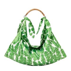 NWT J.Mclaughlin Courtney Handbag, Green And White